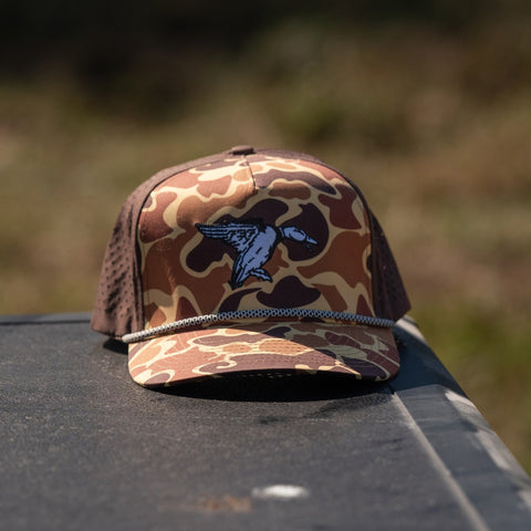 Old School Camo Mallard Dry Rope Hat
