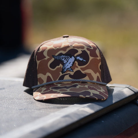 Old School Camo Mallard Dry Rope Hat