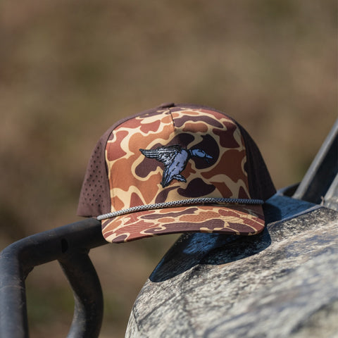 Old School Camo Mallard Dry Rope Hat