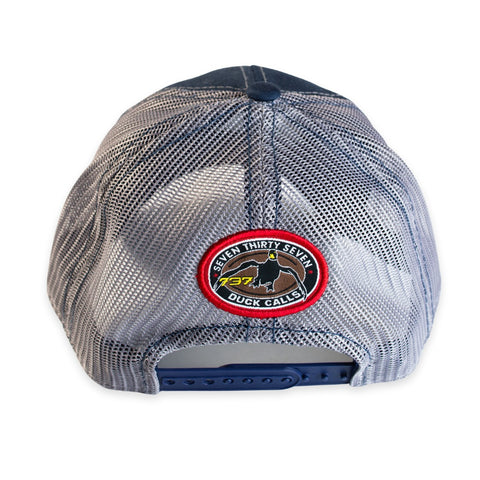 737 Gold & Blue Hat