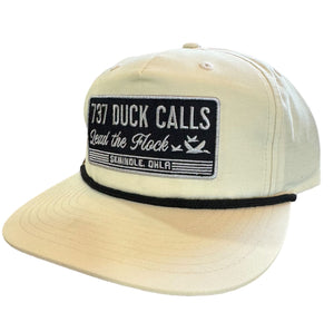 256 White 737 Patch Rope Hat