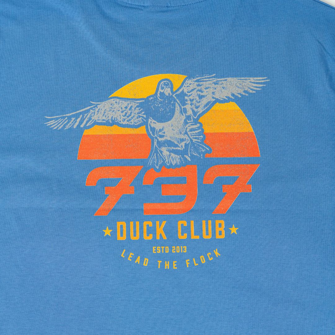 737 Blue Lead the Flock Tee