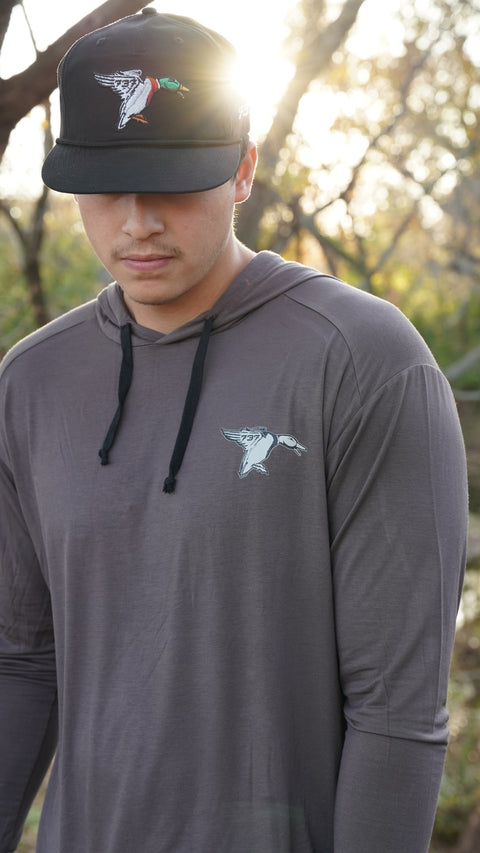 Charcoal Mallard - Bamboo Performance Hoodie