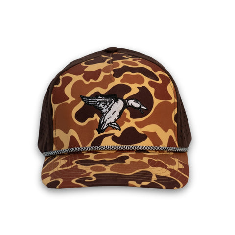 Old School Camo Mallard Dry Rope Hat