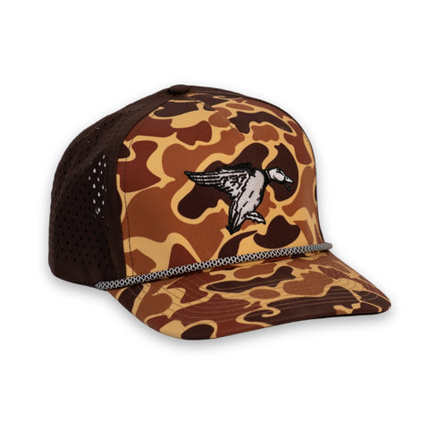 Old School Camo Mallard Dry Rope Hat
