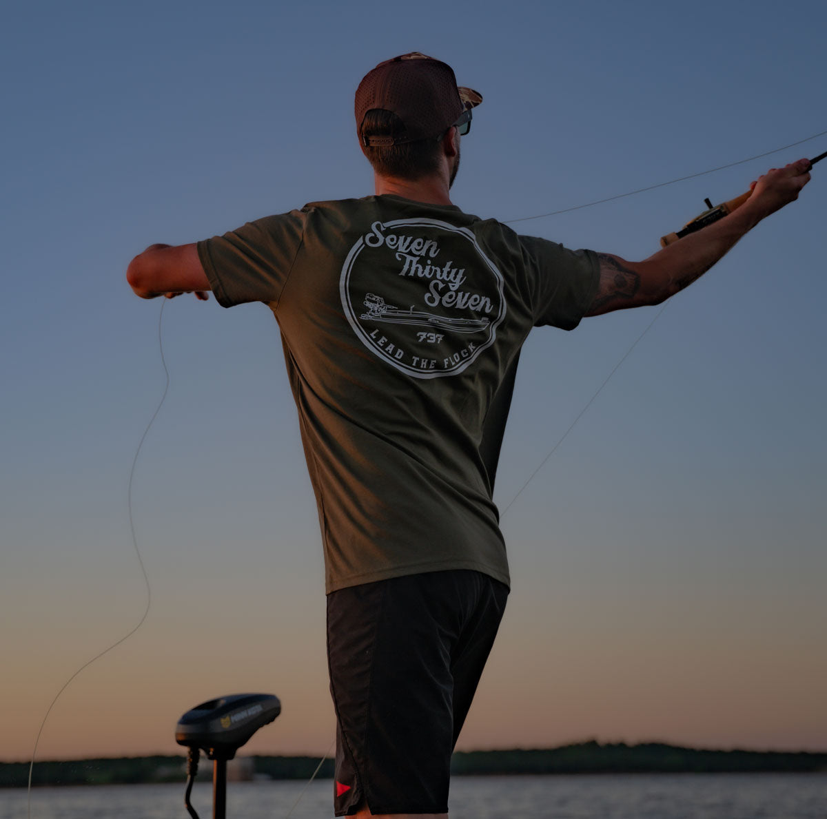 Seven Thirty Seven Green Duck Boat Tee