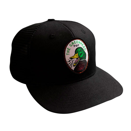 Greenhead Mallard Mesh Black Trucker Hat