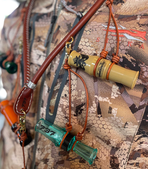 Leather Duck Call Lanyard