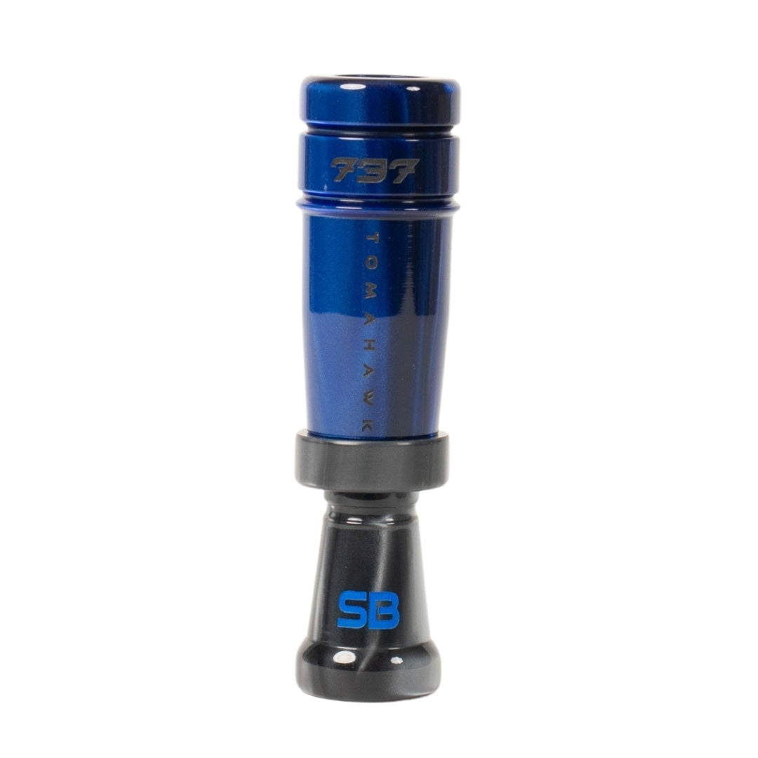 ブラック＆ブルー暗覆輪とスナグルトゥース の胴切り株 子株複数 Tomahawk SB Drop – 737 Duck Calls