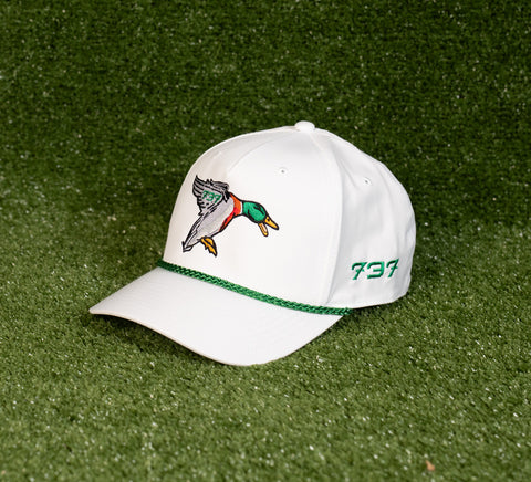 Duck Call Rope White & Green Mallard Rope Hat – 737 Duck Calls