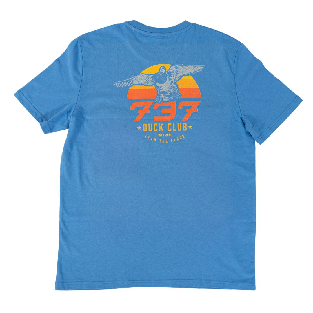 737 Blue Lead the Flock Tee