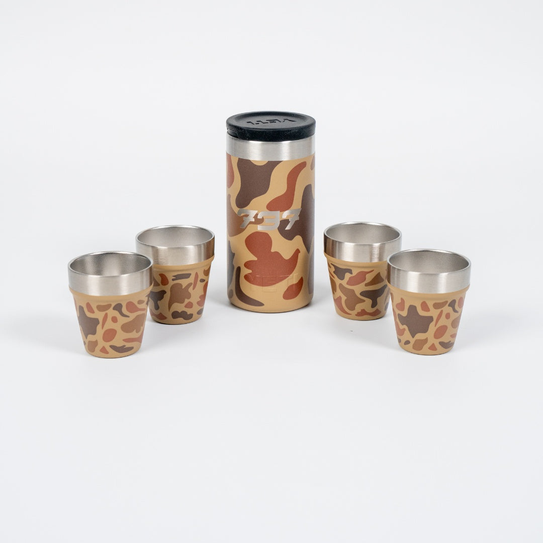 737 Wetlands Camo YETI® Shot Glasses with Carrying Case