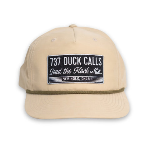 Classic Patch Tan & Green Rope Hat