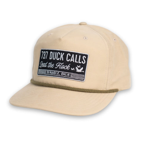 Classic Patch Tan & Green Rope Hat