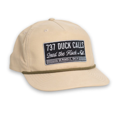 Classic Patch Tan & Green Rope Hat
