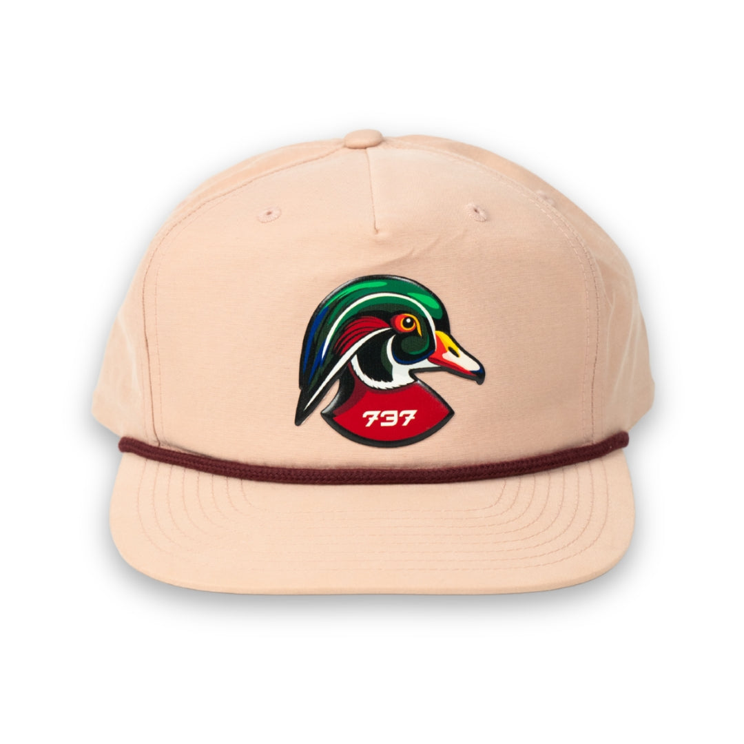 Pink Wood Duck Rope Hat