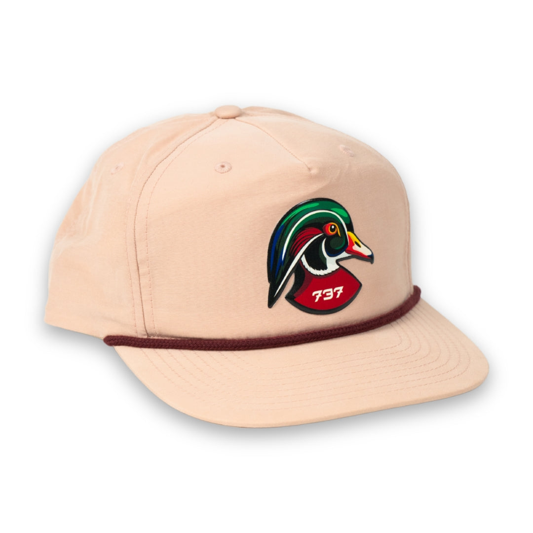 Pink Wood Duck Rope Hat