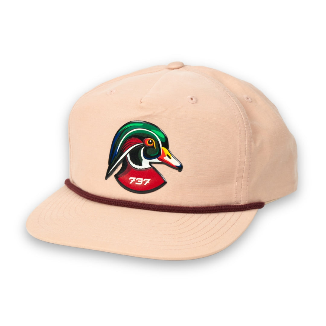 Pink Wood Duck Rope Hat