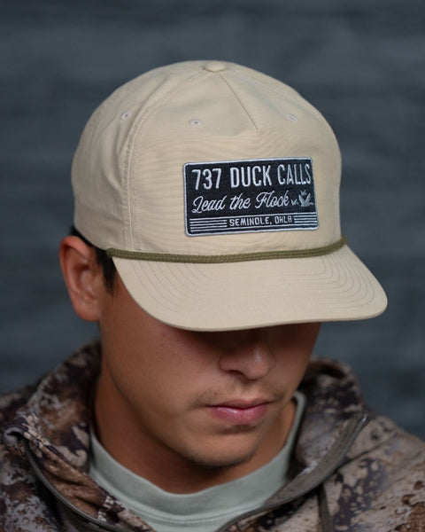 Classic Patch Tan & Green Rope Hat