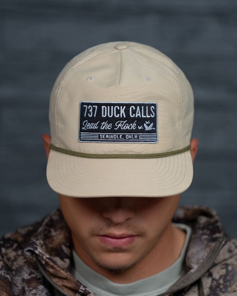 Classic Patch Tan & Green Rope Hat
