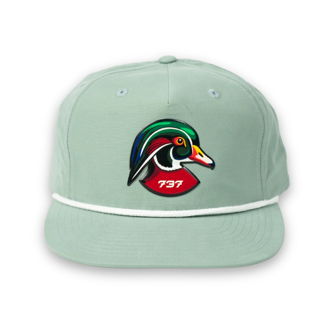 Green Wood Duck Rope Hat