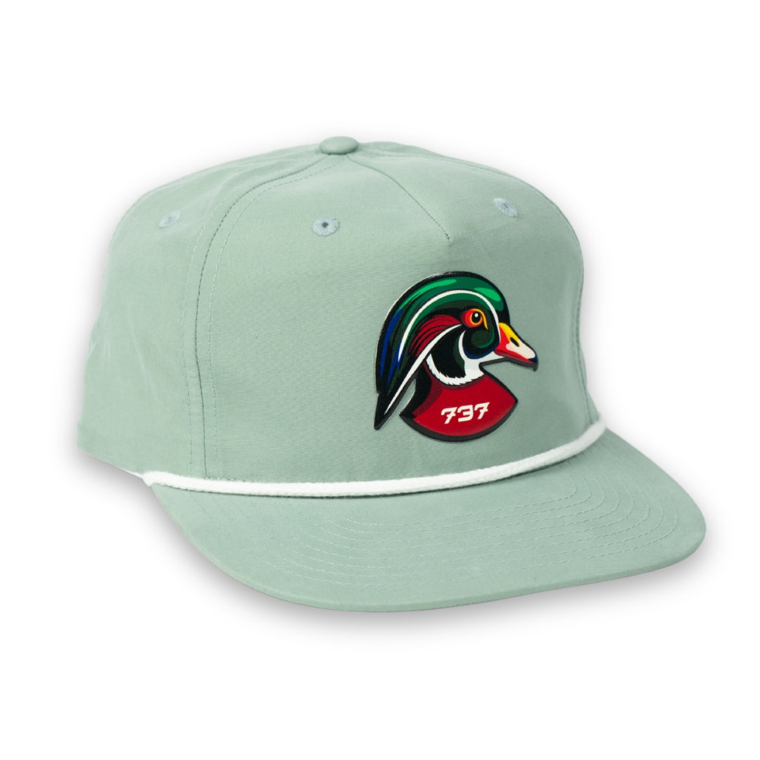 Green Wood Duck Rope Hat