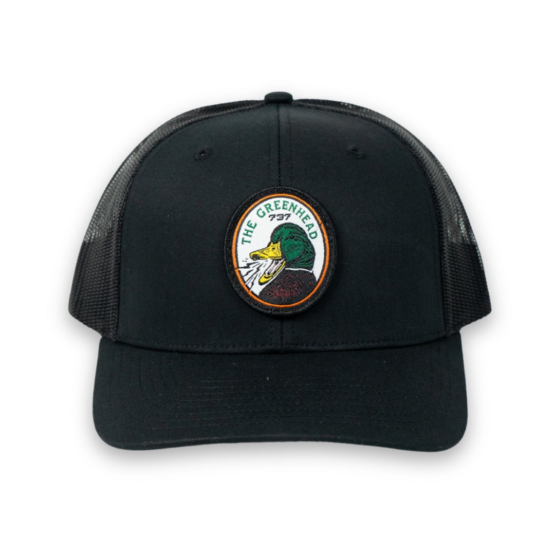 Green Head Black Hat