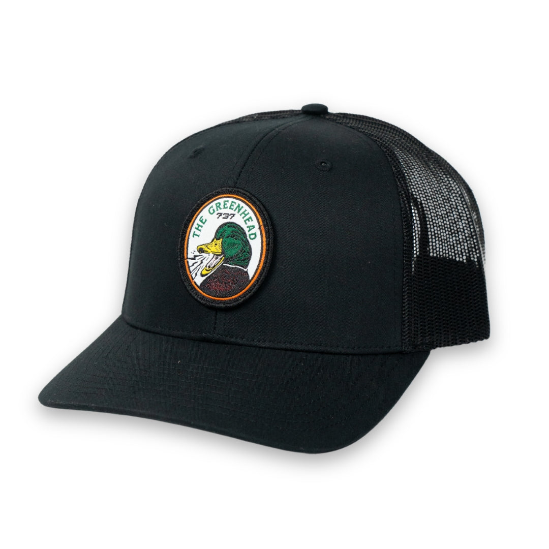 Green Head Black Hat