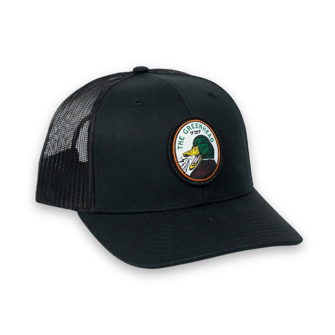 Green Head Black Hat