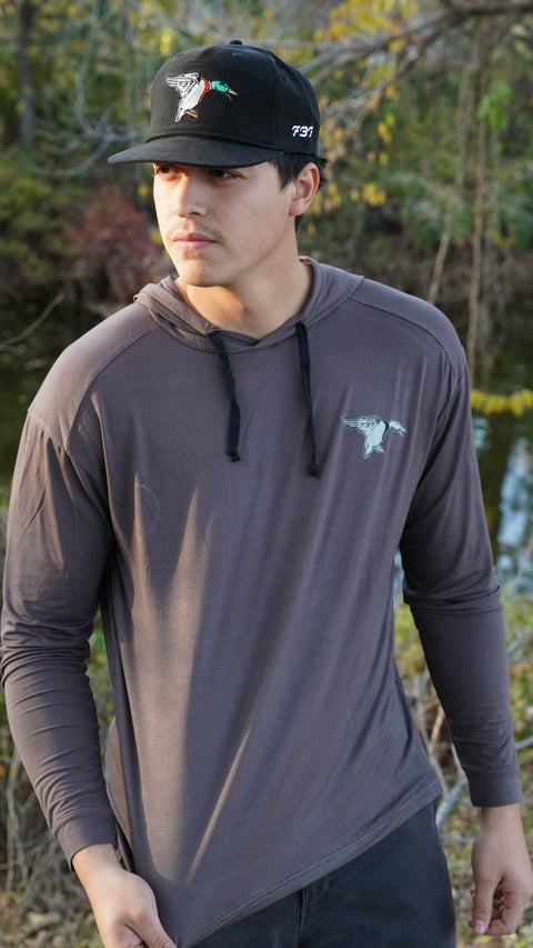 Charcoal Mallard - Bamboo Performance Hoodie