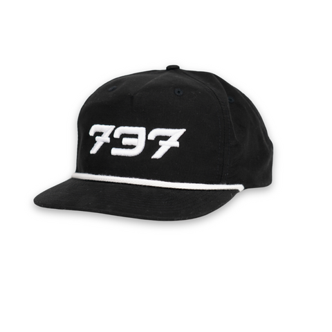 Black 737 Rope Hat