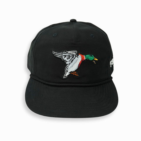 Black Mallard Rope Hat