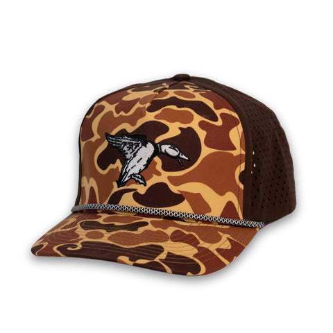 Old School Camo Mallard Dry Rope Hat