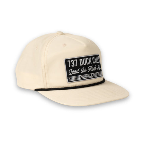 White 737 Classic Patch Rope Hat
