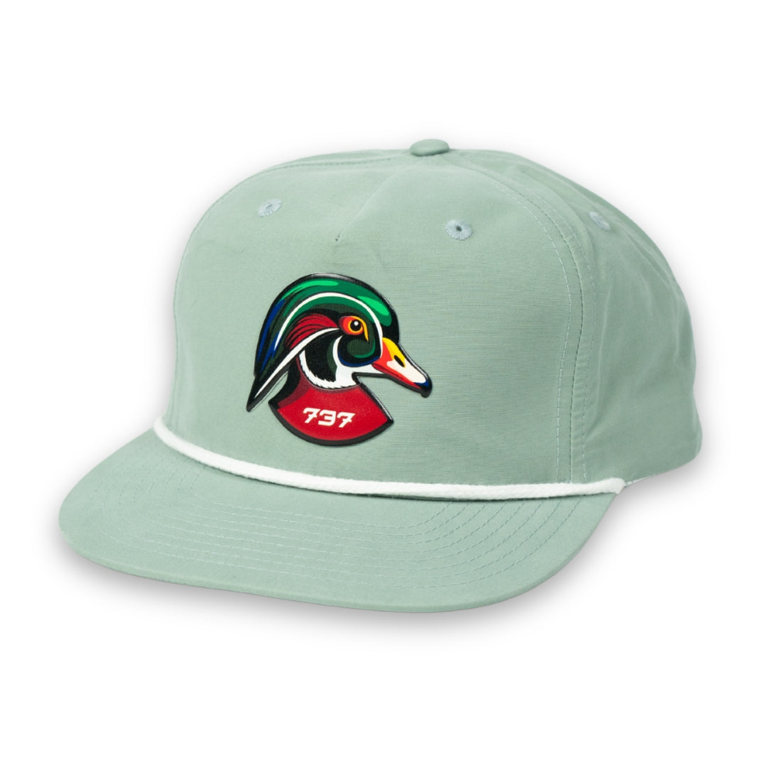 Green Wood Duck Rope Hat