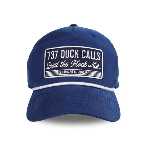 256 Navy 737 Patch Rope Hat