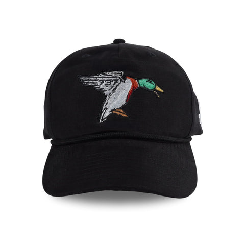 Black Mallard Rope Hat