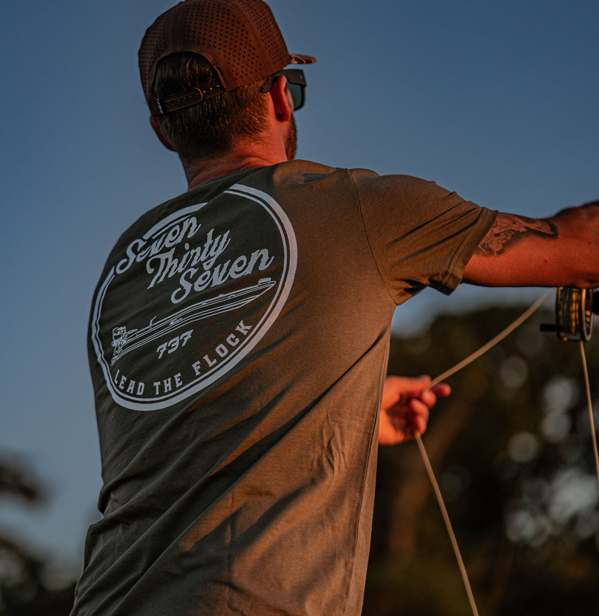 Seven Thirty Seven Green Duck Boat Tee