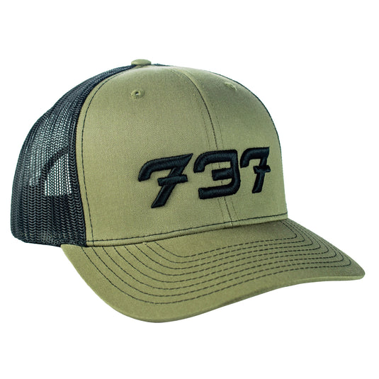 112 Olive/Black 737 Hat