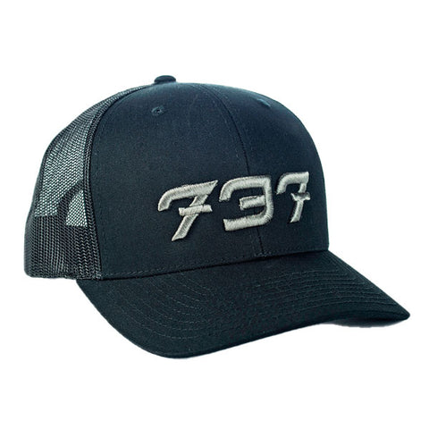 112 Black/Silver 737 Hat