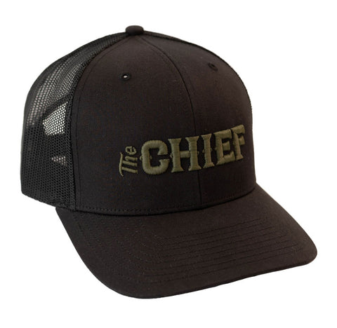 Black 737 Chief Logo Hat | Richardson 112