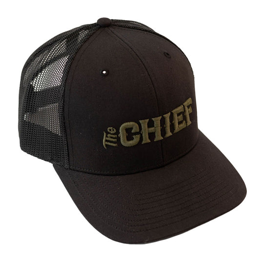 Black 737 Chief Logo Hat | Richardson 112