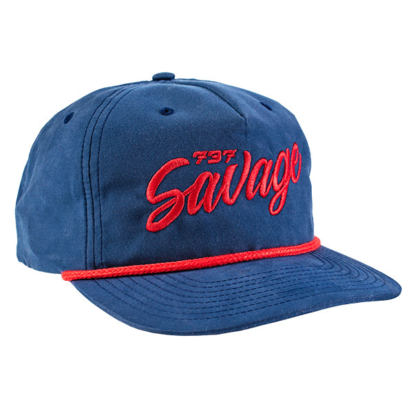 256 Navy/Red Savage Rope Hat