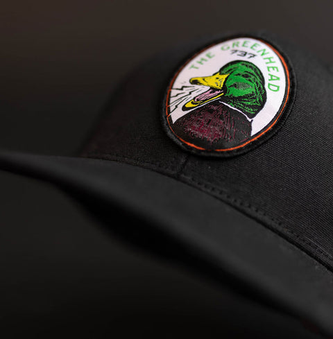 Greenhead Mallard Mesh Black Trucker Hat