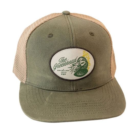 Greenhead Faded Olive Waxed Canvas Trucker