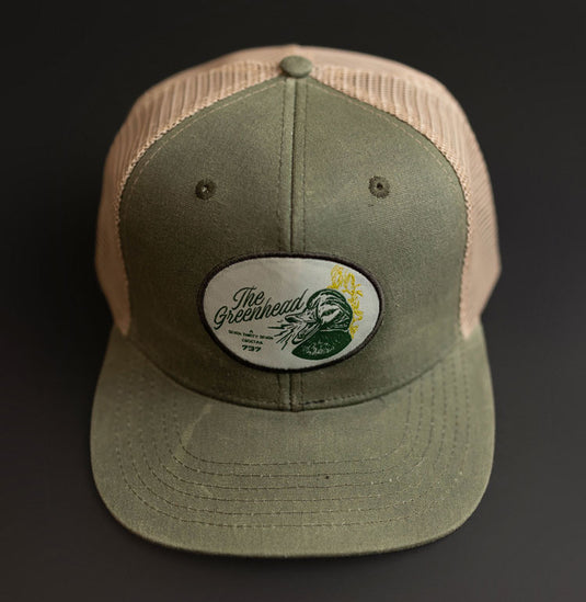 Greenhead Faded Olive Waxed Canvas Trucker