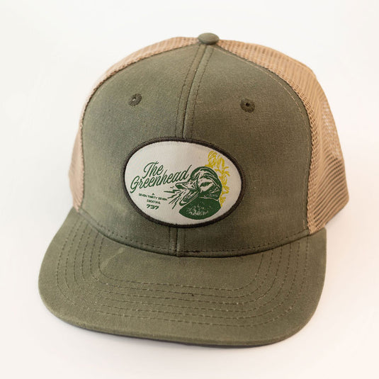Greenhead Faded Olive Waxed Canvas Trucker