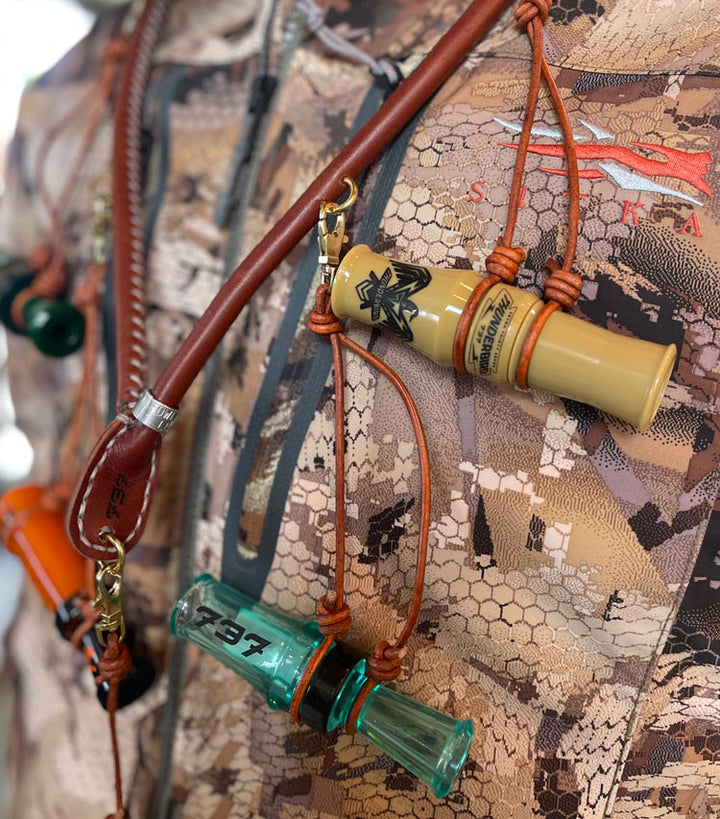 Leather Duck Call Lanyard 737 Duck Calls